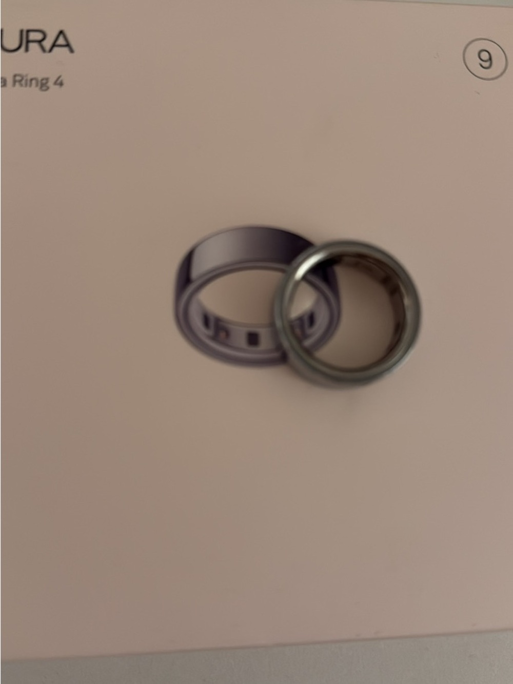 Oura ring 4-size 9 with box and charger